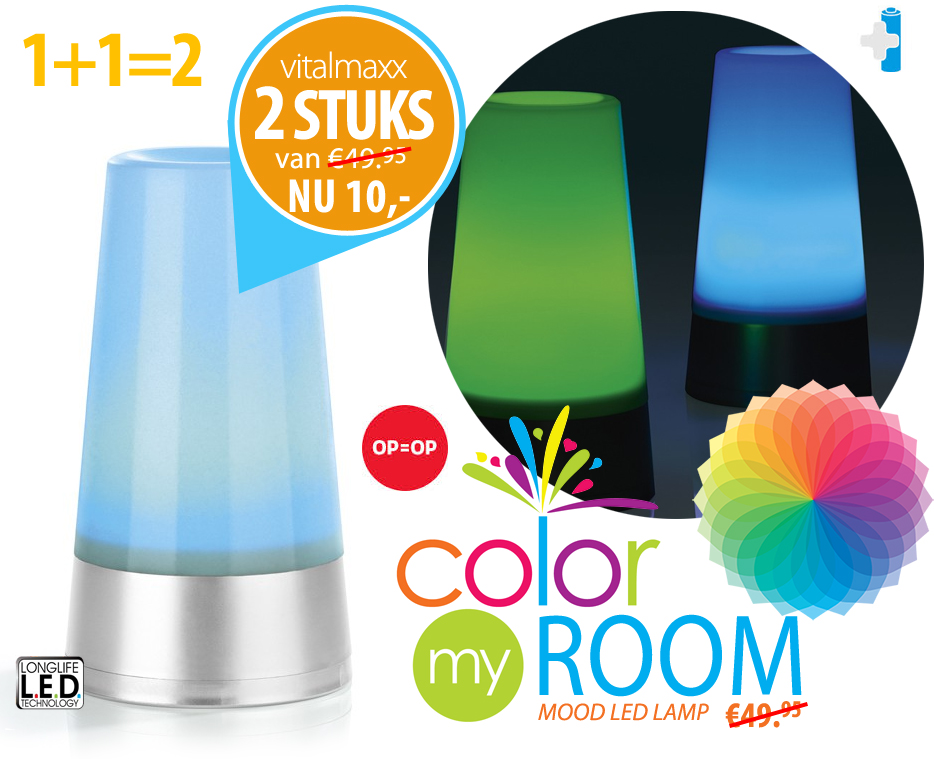 Click to Buy - 2 Stuks Vitalmaxx LED Mood Lights