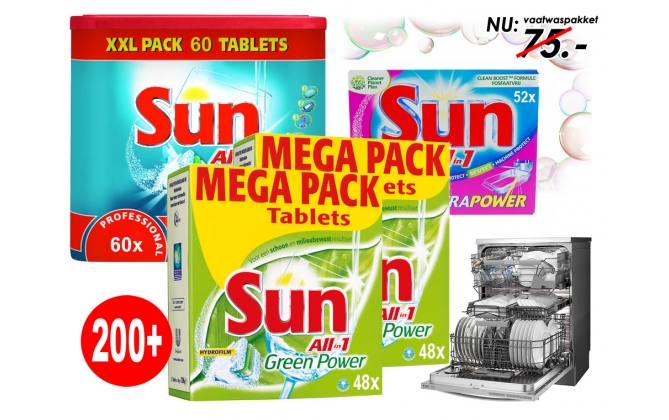 Click to Buy - 200+ SUN Vaatwastabletten