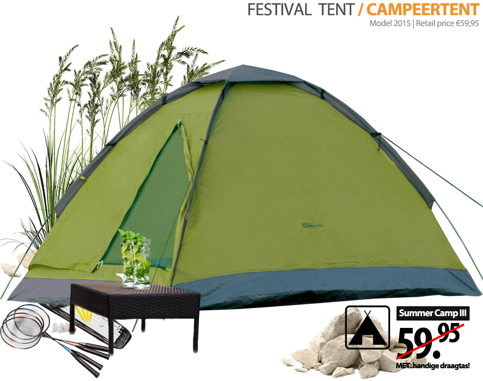 Click to Buy - 2-Persoons Koepeltent (Sum. CAMP III)