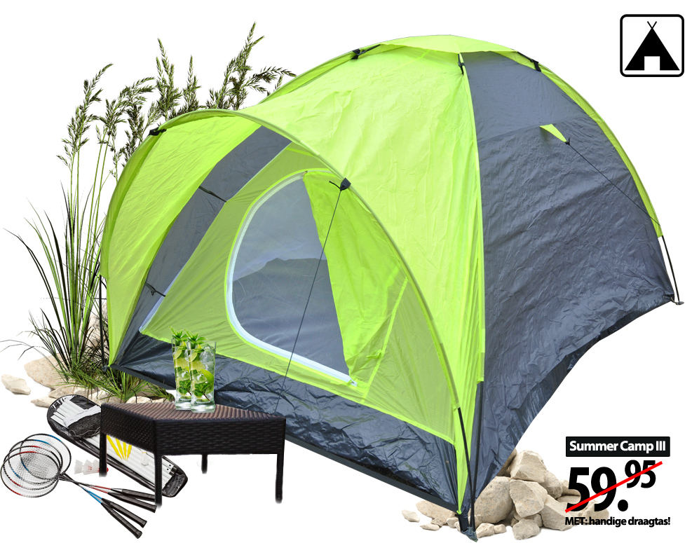 Click to Buy - 2-Persoons Koepeltent Click to Buy - 2-Persoons Koepeltent