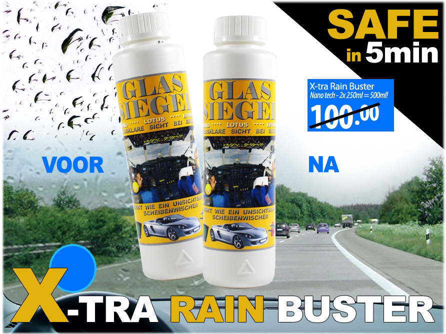 Click to Buy - 2x 250ml X-tra Rain Buster Click to Buy - 2x 250ml X-tra Rain Buster