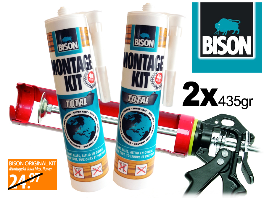 Click to Buy - 2x Bison Montagekit (Lijm)