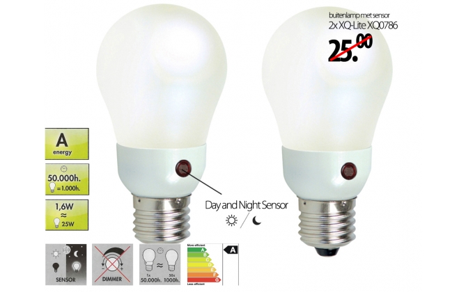 Click to Buy - 2x Buitenlamp Met Night Sensor Click to Buy - 2x Buitenlamp Met Night Sensor