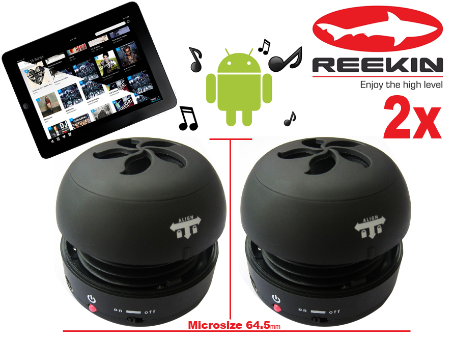 Click to Buy - 2x Reekin MP3 Portable Mini Speaker
