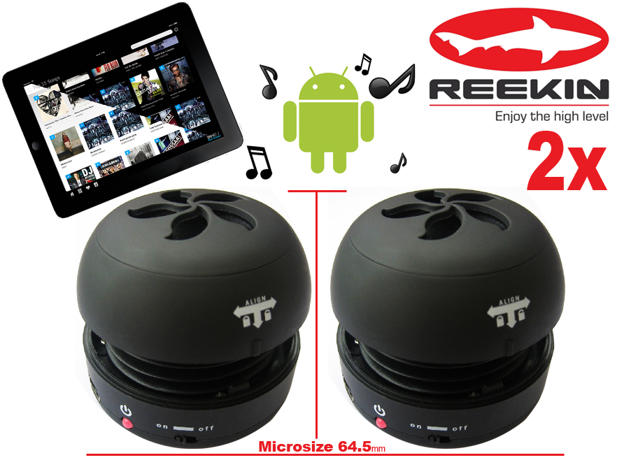 Click to Buy - 2x Reekin MP3 Portable Mini Speaker Click to Buy - 2x Reekin MP3 Portable Mini Speaker