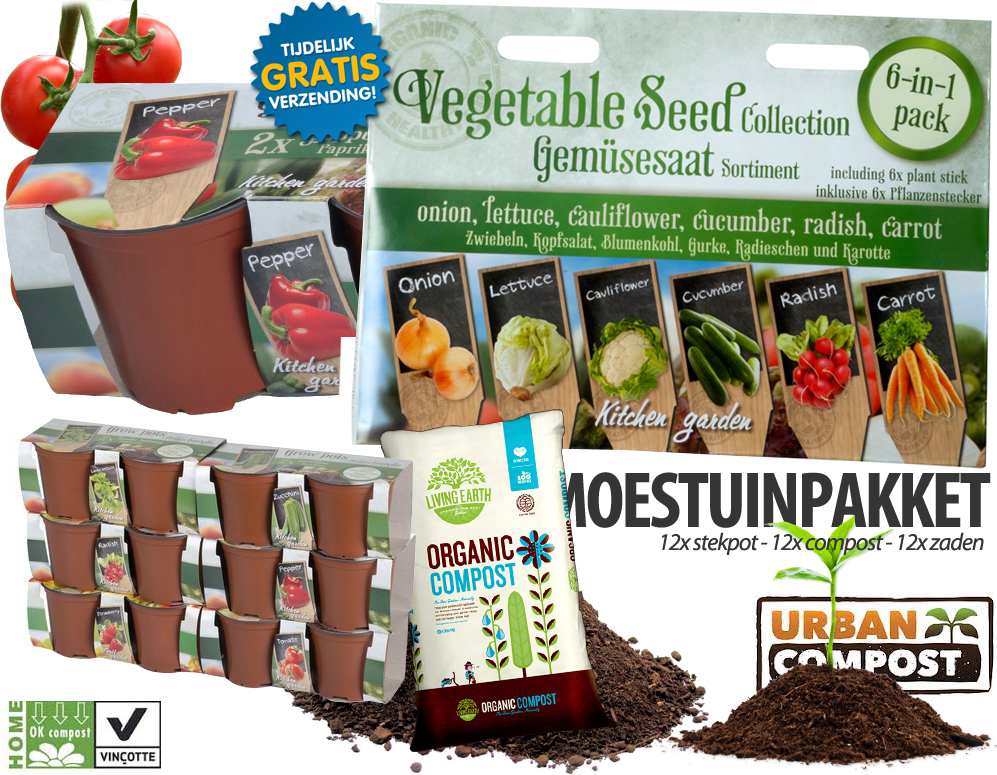 Click to Buy - 36-Delig Moestuin Startpakket (OP=OP)