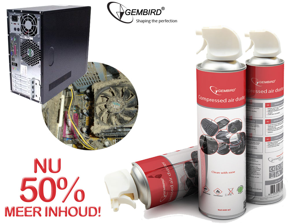 Click to Buy - 3-pack Perslucht Electronica Reiniger XL (600ml) Click to Buy - 3-pack Perslucht Electronica Reiniger XL (600ml)
