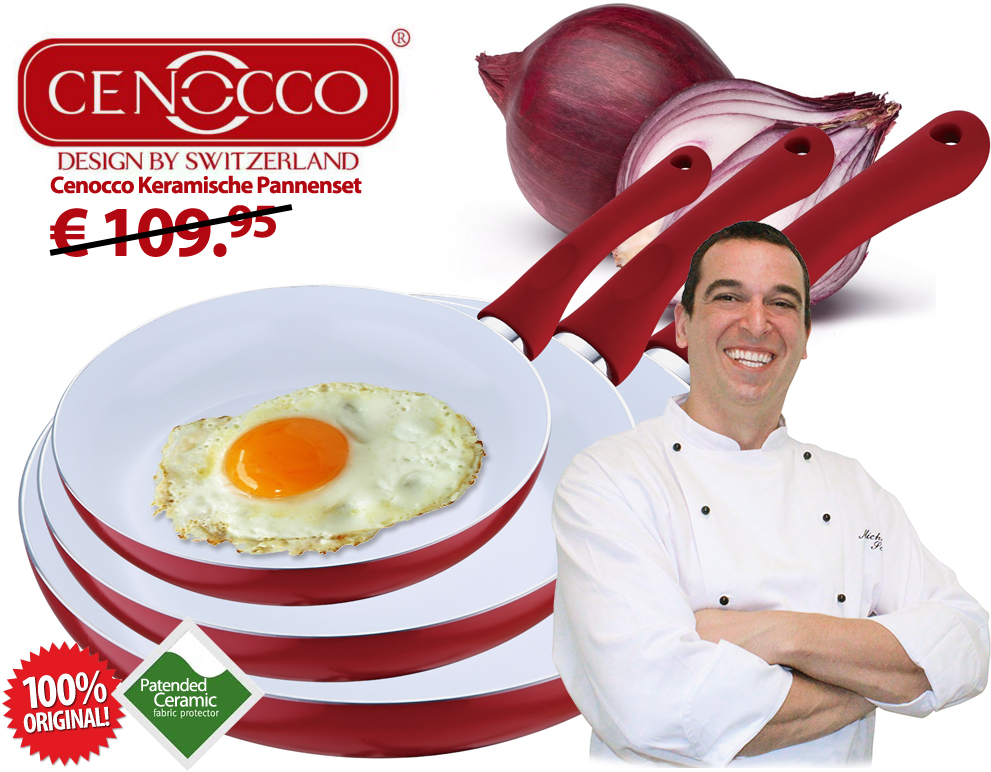 Click to Buy - 3x Keramische Koekenpan (Cenocco Swiss) Click to Buy - 3x Keramische Koekenpan (Cenocco Swiss)