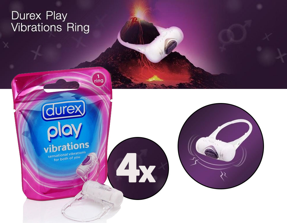 Click to Buy - 4 Durex Play Vibrations Ringen