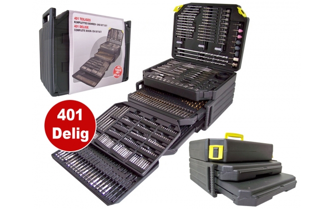 Click to Buy - 401-delige Boor en Bit Set Click to Buy - 401-delige Boor en Bit Set