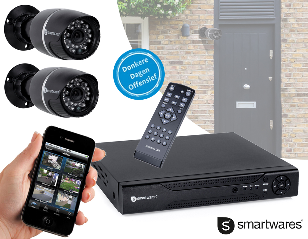 Click to Buy - 4ch 500GB hdd DVR Camera Systeem + 2 cameras Click to Buy - 4ch 500GB hdd DVR Camera Systeem + 2 cameras