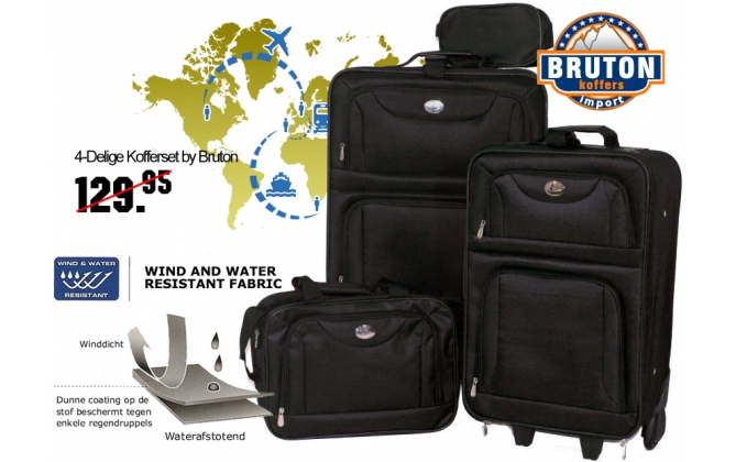 Click to Buy - 4-delige Bruton Kofferset Click to Buy - 4-delige Bruton Kofferset