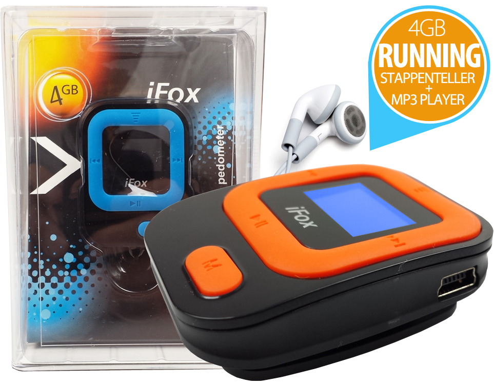 Click to Buy - 4GB iFOX MP3 Speler + Running Manager Click to Buy - 4GB iFOX MP3 Speler + Running Manager