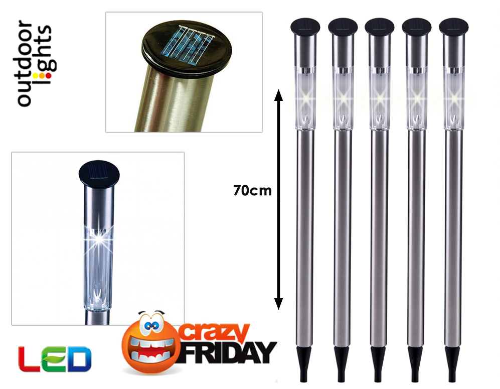 Click to Buy - 5 stuks LED Solar Tuinlamp (70cm) Click to Buy - 5 stuks LED Solar Tuinlamp (70cm)