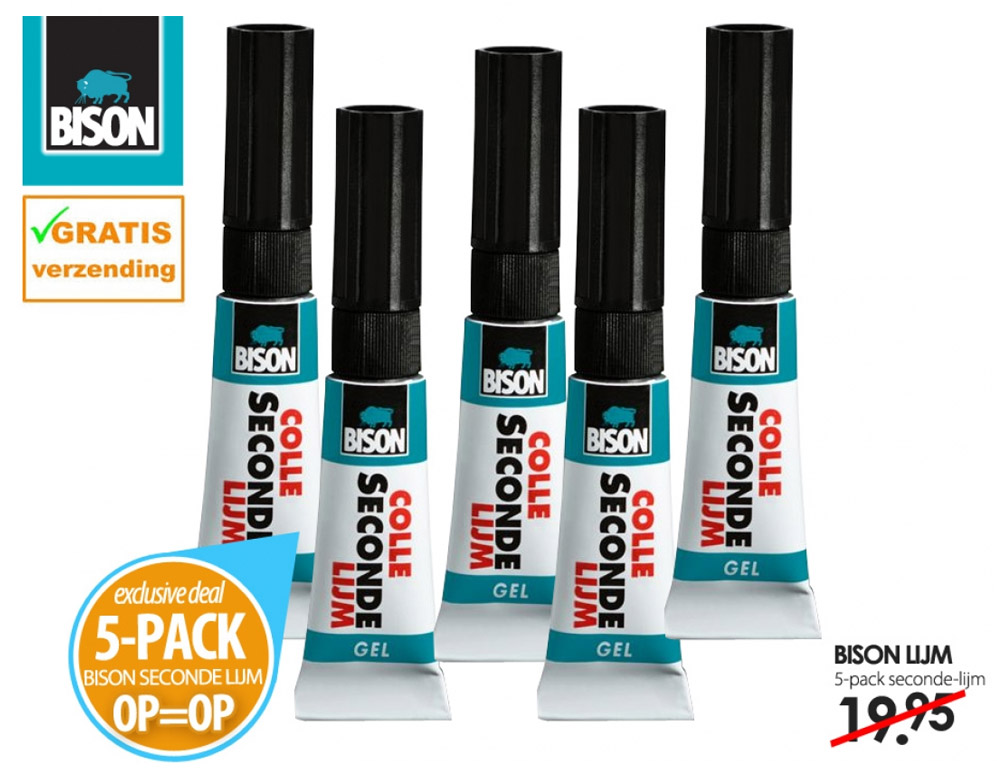 Click to Buy - 5 Tubes Bison Power Seconde Lijm Click to Buy - 5 Tubes Bison Power Seconde Lijm