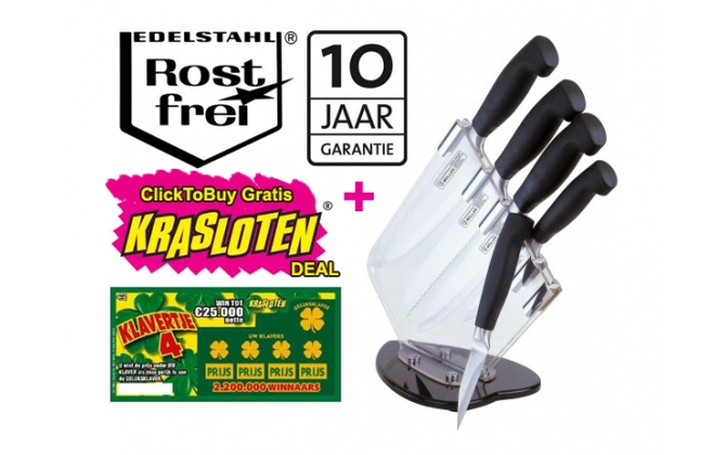 Click to Buy - 5-delig Messenblok (+ Cadeautje!)