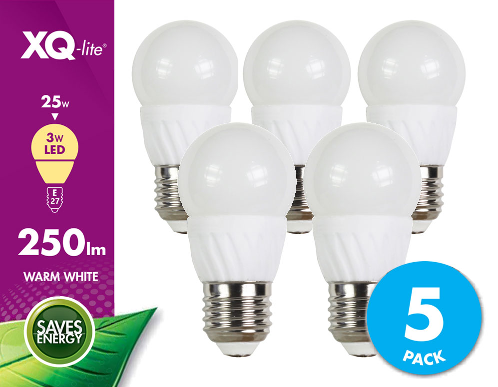 Click to Buy - 5-pack XQ-lite LED lampen 3W (E27 fitting)