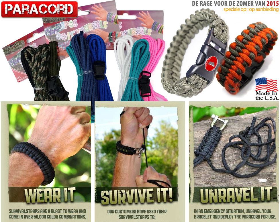 Click to Buy - 6x Paracord USA (De Rage van 2015) Click to Buy - 6x Paracord USA (De Rage van 2015)