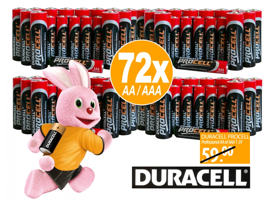 Click to Buy - 72x Duracell Professional Batterijen
