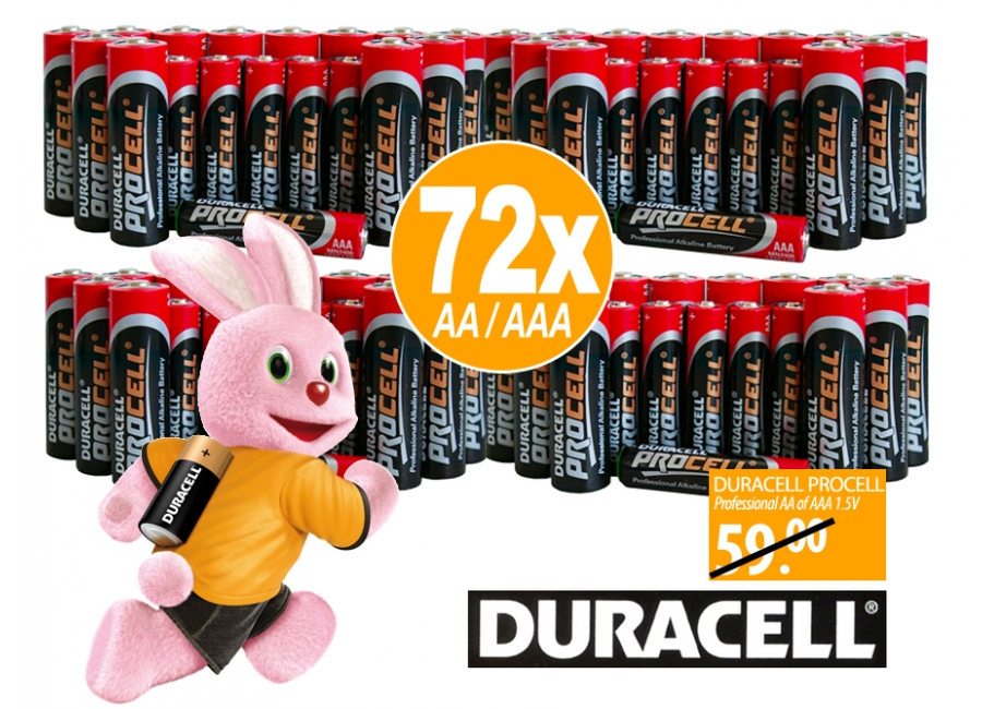 Click to Buy - 72x Duracell Professional Batterijen Click to Buy - 72x Duracell Professional Batterijen