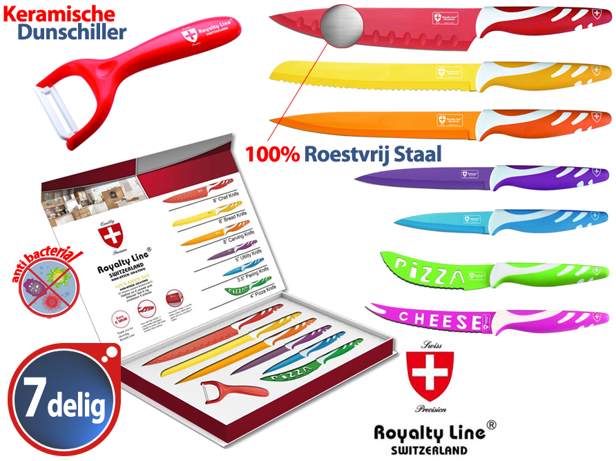 Click to Buy - 7-delige Royalty RVS Messenset
