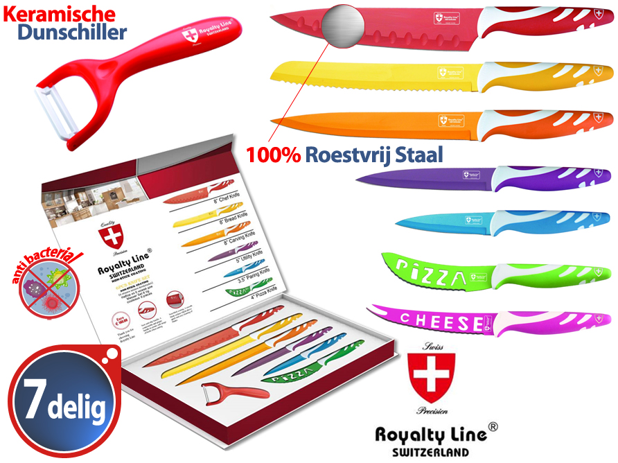 Click to Buy - 7-delige Royalty RVS Messenset Click to Buy - 7-delige Royalty RVS Messenset