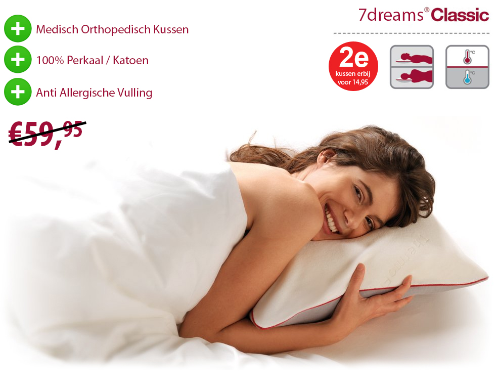 Click to Buy - 7Dreams Hoofdkussen (Classic Original) Click to Buy - 7Dreams Hoofdkussen (Classic Original)