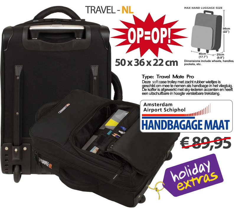 Click to Buy - Abbey Handbagage Trolley - Cabinemaat Click to Buy - Abbey Handbagage Trolley - Cabinemaat