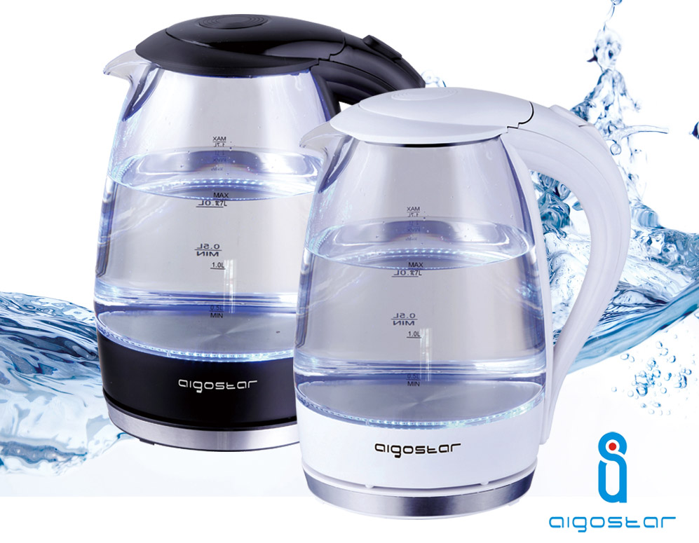 Click to Buy - Aigostar Glazen LED Verlichte Waterkoker Click to Buy - Aigostar Glazen LED Verlichte Waterkoker