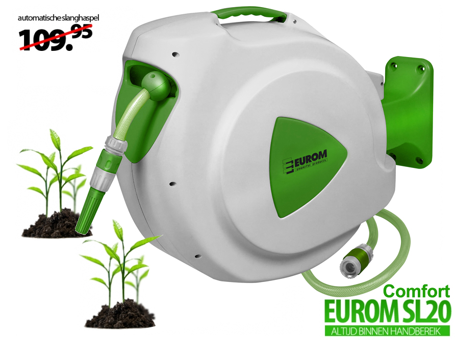 Click to Buy - Automatische Tuinslang Haspel 20m Click to Buy - Automatische Tuinslang Haspel 20m
