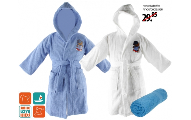 Click to Buy - Badstof Kinderbadjassen Click to Buy - Badstof Kinderbadjassen