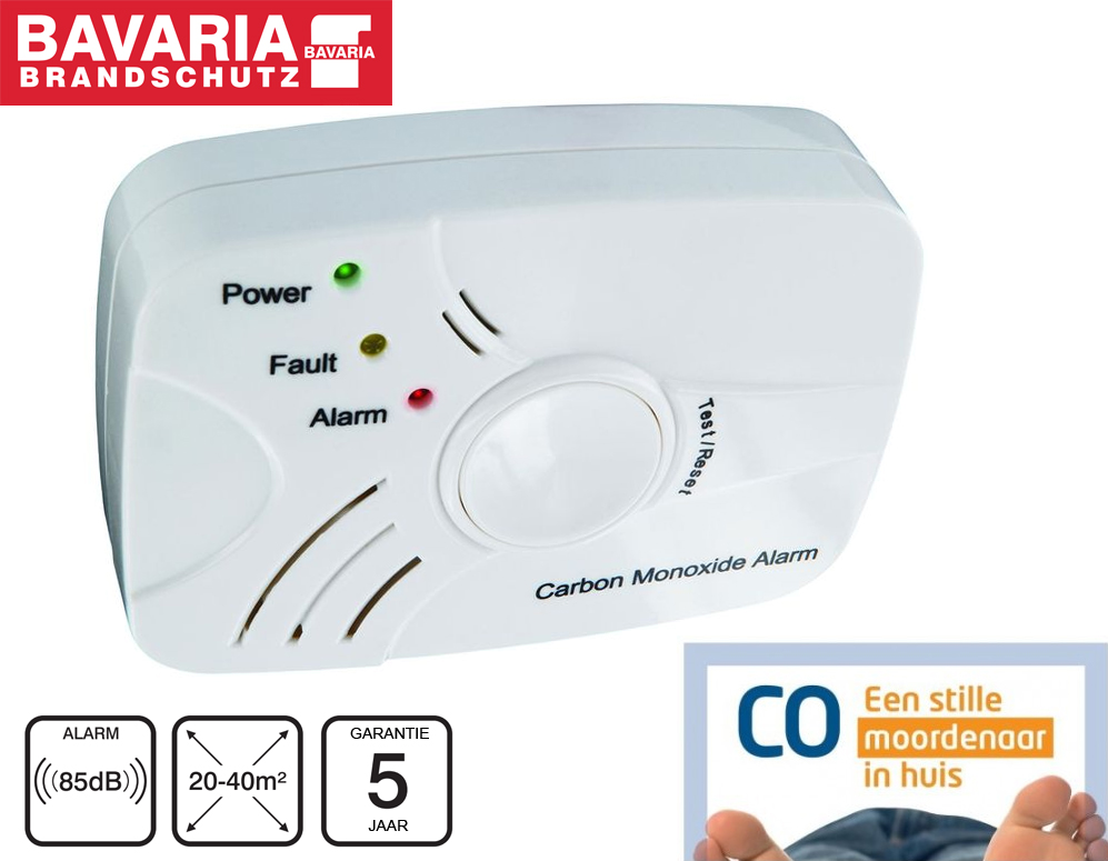 Click to Buy - Bavaria BACM5 koolmonoxide detector