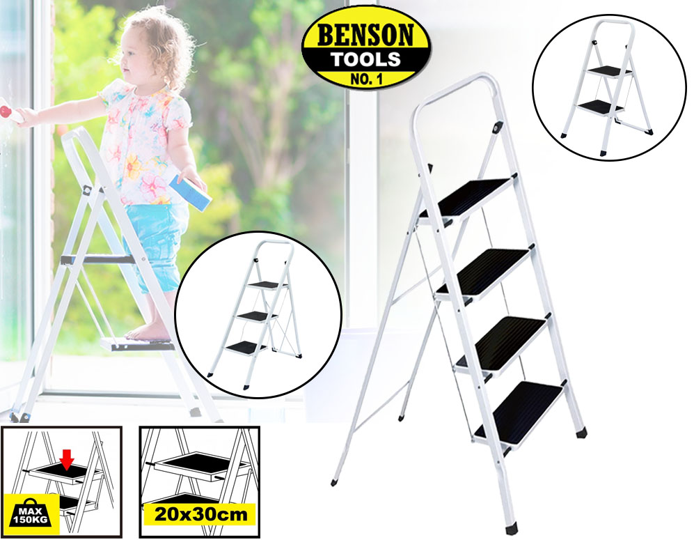 Click to Buy - Benson Huishoudtrap met 2, 3 of 4 Treden