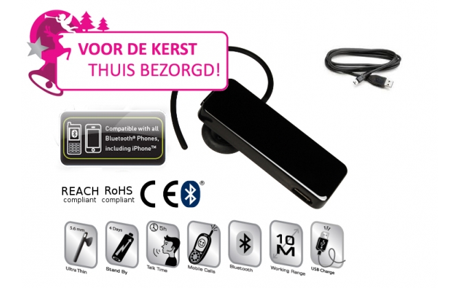 Click to Buy - Bluetooth Headset (+ Kerstkado-tje) Click to Buy - Bluetooth Headset (+ Kerstkado-tje)