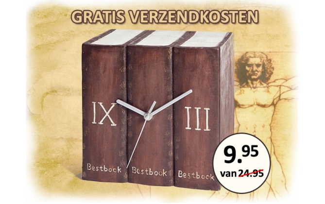 Click to Buy - Boekenklok (inclusief verzendkosten) Click to Buy - Boekenklok (inclusief verzendkosten)