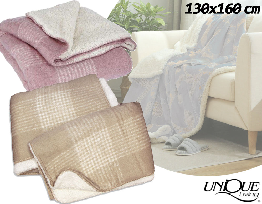 Click to Buy - Cindy Plaid Fleece Deken 160x130 CM