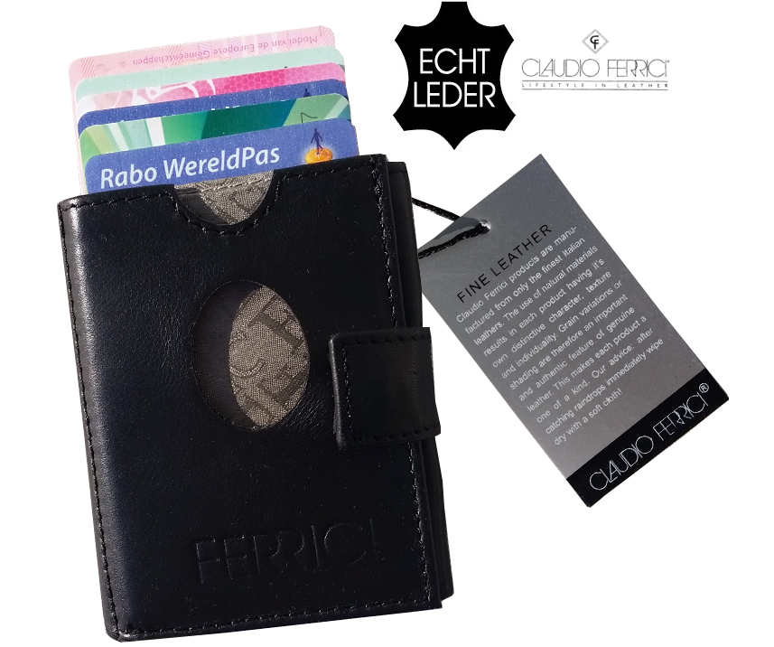 Click to Buy - Claudio Ferrici Cardprotector Portemonnee Click to Buy - Claudio Ferrici Cardprotector Portemonnee