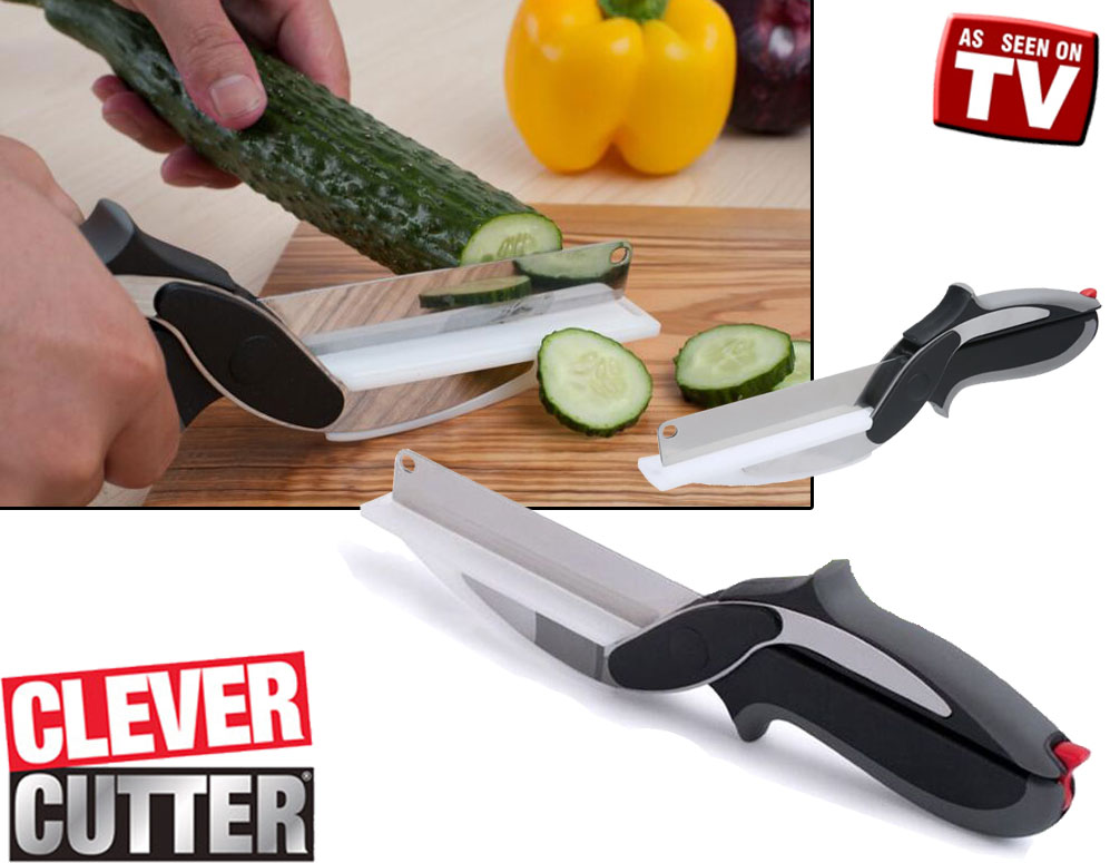 Click to Buy - Clever Cutter - Mes en Snijplank in 1 Click to Buy - Clever Cutter - Mes en Snijplank in 1
