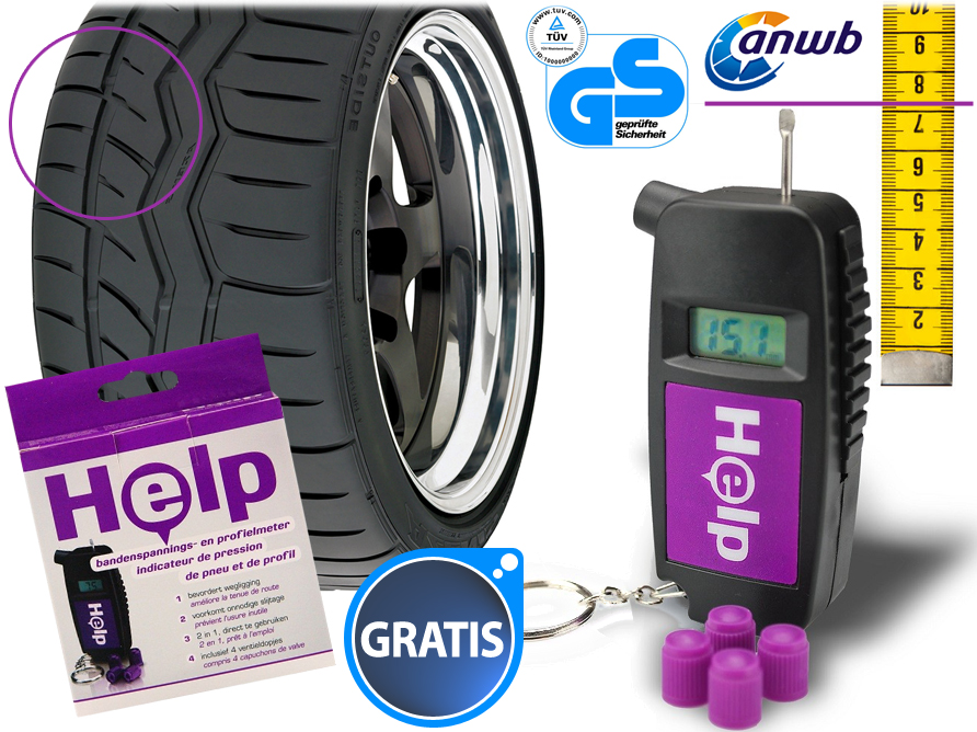 Click to Buy - Digitale Bandenspanning en Profielmeter Click to Buy - Digitale Bandenspanning en Profielmeter
