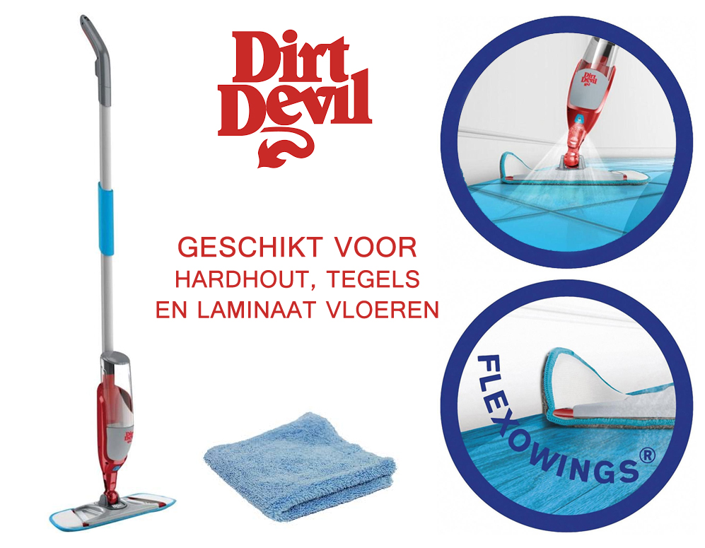 Click to Buy - Dirt Devil Spraymop - Bekend van TV Click to Buy - Dirt Devil Spraymop - Bekend van TV