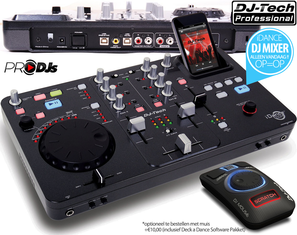 Click to Buy - DJ Tech iDance Digitale DJ Mixer (OP=OP)