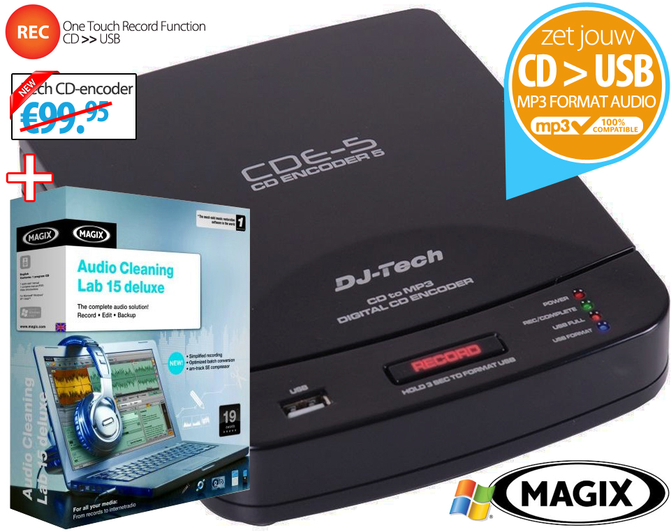 Click to Buy - DJ-Tech MP3 Converter (Zet CD om in MP3)