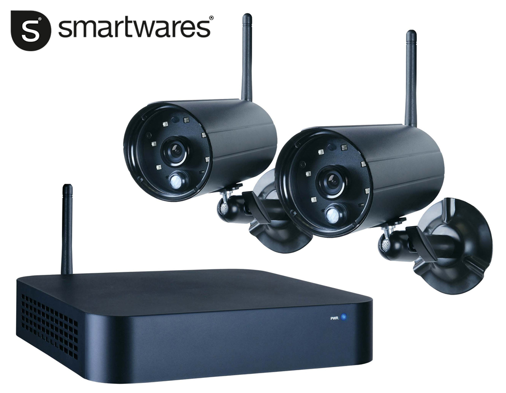 Click to Buy - Draadloos DVR camera systeem incl. 2 cameras voor binnen en buiten