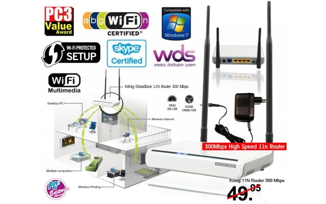 Click to Buy - Draadloze 11N Router 300 Mbps Click to Buy - Draadloze 11N Router 300 Mbps