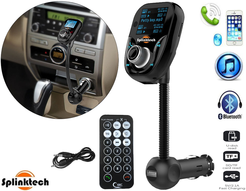 Click to Buy - Draadloze Bluetooth Carkit met FM-transmitter