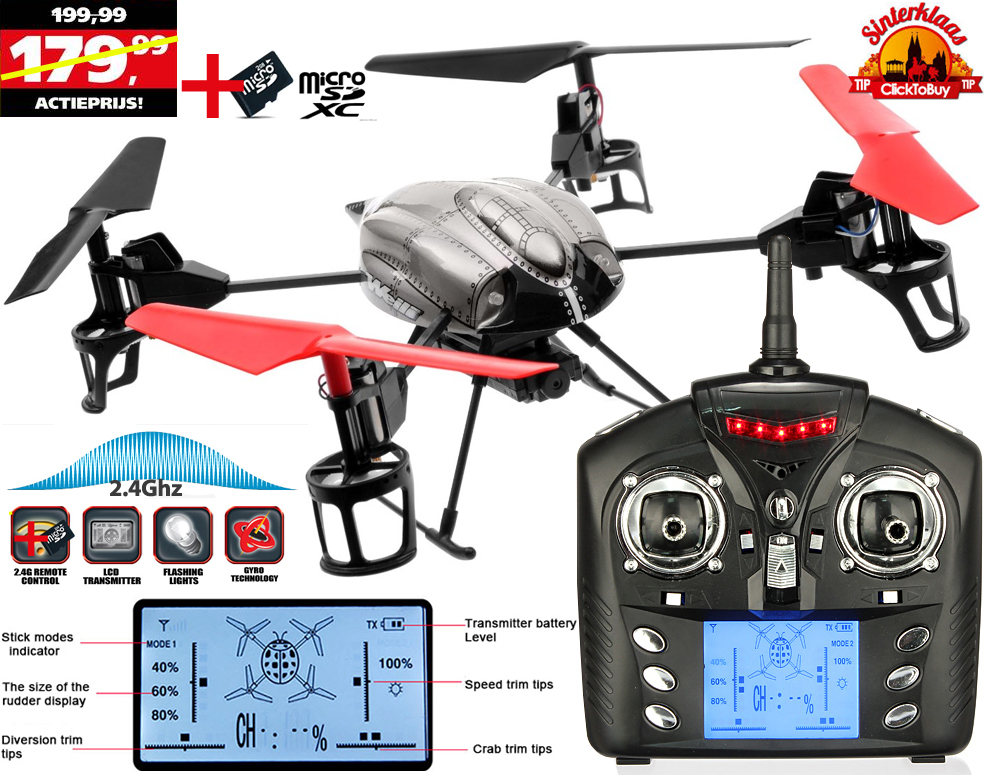 Click to Buy - Drone 2.4Ghz met HD Camera (SINT TIP !)