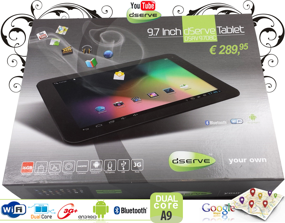 Click to Buy - D-SERVE Premium 9.7inch Tablet (DSRV9708C)