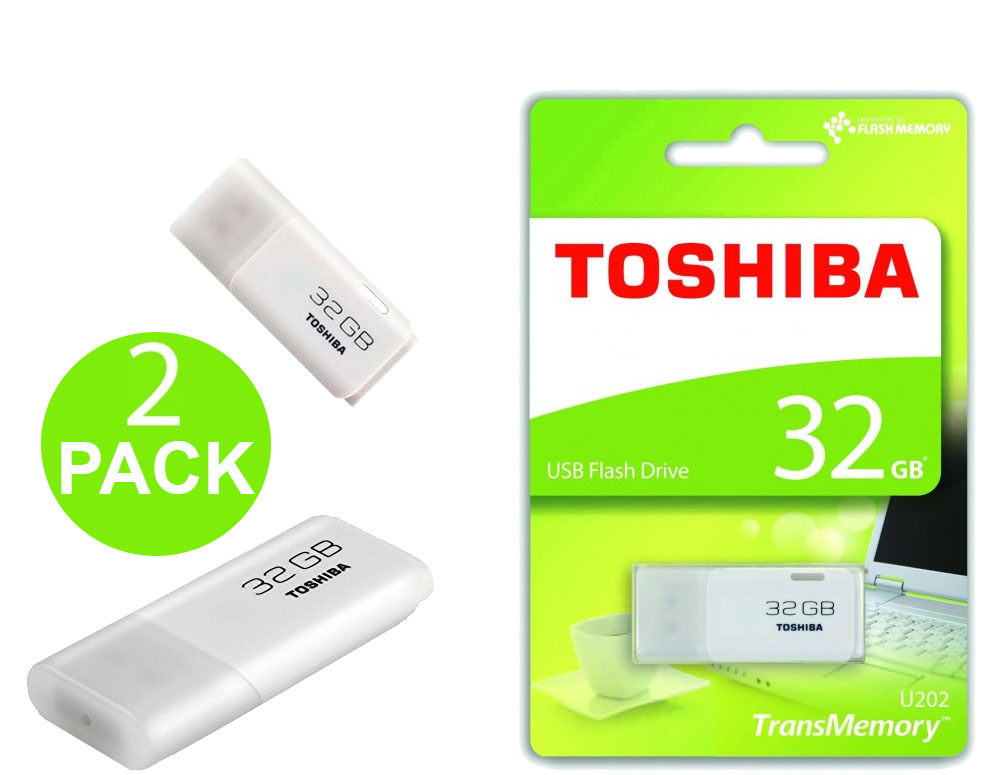 Click to Buy - Duo Pack Toshiba 32GB USB Sticks Click to Buy - Duo Pack Toshiba 32GB USB Sticks