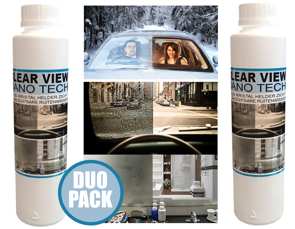 Click to Buy - Duopack Clear View vuilafstoter met Nano-Tech