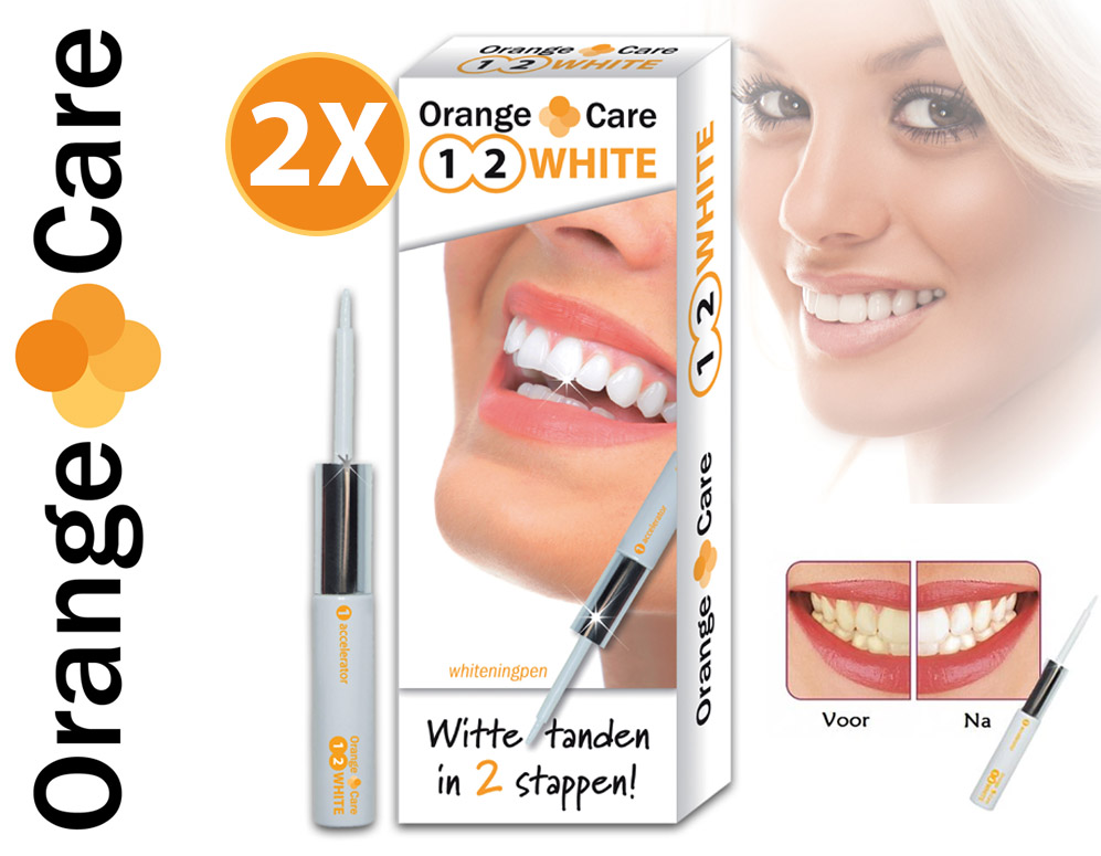 Click to Buy - Duo-Pack Orange Care Tandenbleek Set Click to Buy - Duo-Pack Orange Care Tandenbleek Set